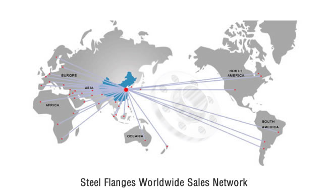 SALES NETWORK, Shandong Hyupshin Flanges Co., Ltd, Forged Flanges, Steel Flanges, Manufacturer, Exporter from Shandong of China.